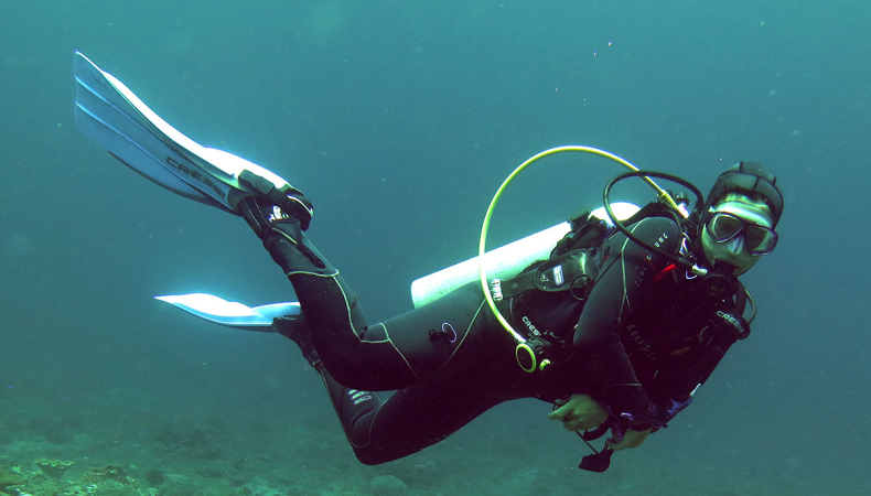 Diving in Bali with Sabrina